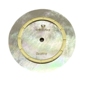 Orino parelmoer wijzerplaat met speciale uurmarkeringen, natuurlijke parelmoer horlogewijzerplaten voor dames, 30 mm formaat - Product Image 1