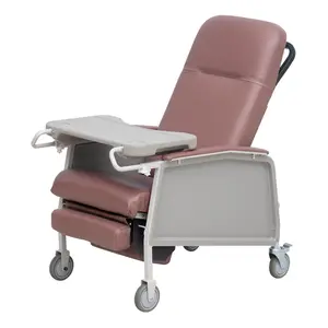 Mobiliário Hospitalar BT-CN021 com Mesa, Rodas Ajustável 3 Fileiras Médico Paciente Paciente Idoso a Transferência Da Cadeira de Metal ao longo da Vida