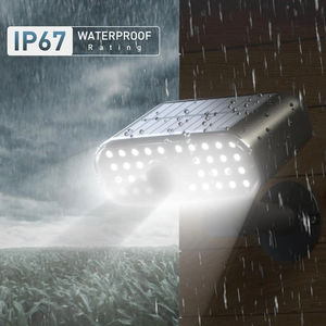 Lampe de sécurité solaire 1200 mAh, étanche IP65, avec détecteur de mouvement, pour <span class=keywords><strong>portail</strong></span> de jardin, éclairage extérieur dissuasif - Product Image 3