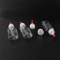 Oem Wholesale 30ml PET Bouteille en plastique transparent Bouteille d'huile Bouteille à bec verseur avec couvercle pointu