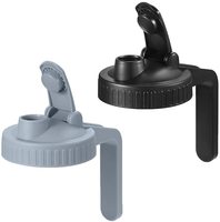 Vente en gros pot de cafetière à infusion froide 64oz en verre épais polyvalent couvercle de bec de pichet de maçon avec filtre en acier inoxydable