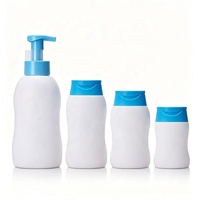 120ml/200ml/300ml/500ml ensemble d'emballage de biberon de shampoing vide pour bébé bouteille à presser à bouchon rabattable personnalisée