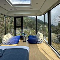 Capsul Hous de bonne qualité Cabine Apple préfabriquée couleur personnalisée antirouille avec cuisine Fabricant de cabine Apple pour le camping