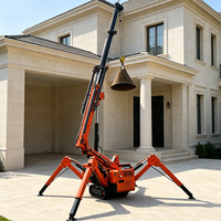 Grue araignée articulée compacte diesel-électrique Tonlita de 3 tonnes, petite grue araignée télescopique à flèche articulée