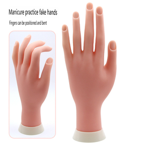 Venta al por mayor de <span class=keywords><strong>uñas</strong></span> 03 silicona mano izquierda se puede doblar <span class=keywords><strong>para</strong></span> practicar la mano artificial principiante práctica simulación mano puede <span class=keywords><strong>pegar</strong></span> las <span class=keywords><strong>uñas</strong></span>. - Product Image 1