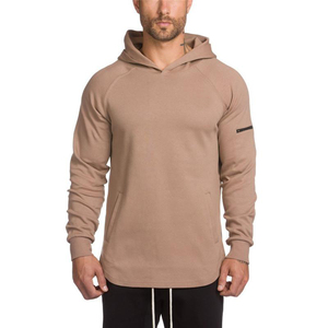 Sudadera con capucha de manga larga para hombre, suéter masculino de estilo hip hop, de color sólido, MATERIAL PERSONALIZADO con cordón, invierno, 2023 - Product Image 4