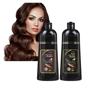 EELHOE Custom Logo 100ml Brown And Black Hair Shampoo Hair Colour Shampoo Hair Dye Shampoo