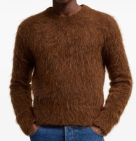Pull à manches longues en coton mélangé pour hommes Pull à col roulé en tricot torsadé avec logo brodé Chandails pour hommes de haute qualité