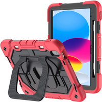 Étui en silicone antichoc multi-angles pour tablette Apple 7e, 8e, 9e génération, et housses de protection intégrale pour tablettes Apple 10e génération, Air 6/7/8