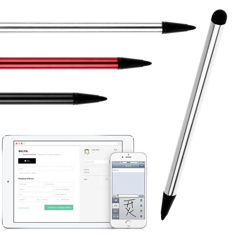 Penna Stilo Universale 2 In 1 – Touch Capacitivo E Resistivo – Punta In Gomma Morbida E Dura – Per Smartphone E Tablet IOS/Android - 4