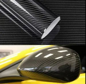 High Glossy Car Wrap Decoration Vinyl Carbon 5D/6D Carbon Fiber Wrap Film