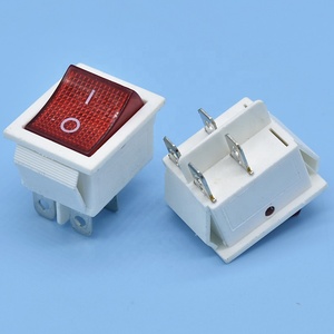 Hot KCD4 White 6 Pin r11 R19a R4s <strong>T120</strong> 16a 250vac T85 T105/55 1e4 T125/55 5e4 <strong>20a</strong> <strong>125vac</strong> 4pins <strong>Rocker</strong> <strong>Switch</strong> - Product Image 3