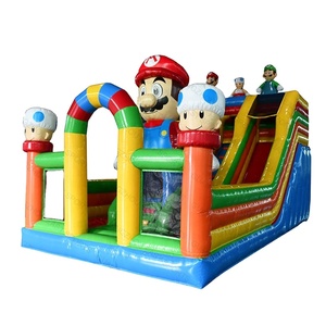 Grand toboggan gonflable <span class=keywords><strong>Mario</strong></span>, trampoline, aire de jeux gonflable, toboggan gonflable, parcours d'obstacles, toboggan gonflable - Product Image 1