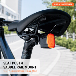 Luz Trasera para Bicicleta Recargable por USB, 400mAh, IP66 Impermeable, Luz LED Trasera para Bicicleta, 6 Modos para MTB, Bicicleta de Carretera, Scooter, 22g - Product Image 1
