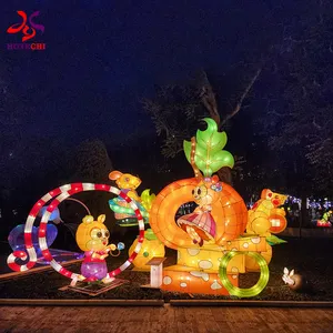 Spring ne year park zoo decorations Christmas Chinese festive lantern near me lighting display