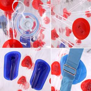 Bola zorbing tiup pvc transparan untuk dewasa, bola zorb tiup - Product Image 6