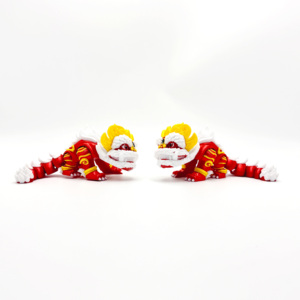 Articles imprimés en 3D OEM, Danse du Lion, Licorne, Figurine mobile porte-bonheur, Ornement de voiture jouet pour enfants, Cadeau, de l'usine source chinoise - Product Image 4