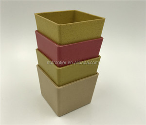 China fabricada <span class=keywords><strong>casa</strong></span> decoración Natural barato de fibra de bambú de macetas de flores - Product Image 5