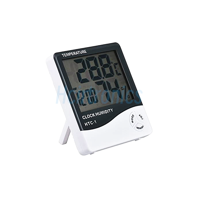 HTC-1 LCD Electronic Digital Temperature Humidity Meter Thermometer Hygrometer Indoor Outdoor Weather Station Clock