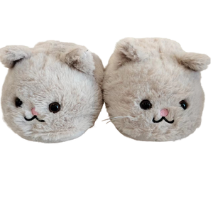 <span class=keywords><strong>Chaussons</strong></span> en peluche avec fourrure douce, animal mignon, chat, chaussures d'intérieur chaudes pour femmes et filles - Product Image 1