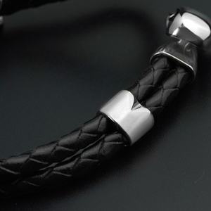 Pulseras de Cuero con Diseños, Brazaletes con Cierre de Acero Inoxidable, Joyería, Accesorios Decorativos, Dijes, Venta al por Mayor - Product Image 4