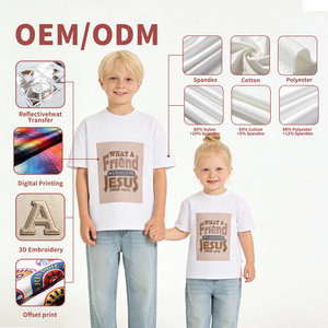 Ropa de Bebé Estilo Americano, Camisetas de Manga Corta Unisex Cómodas <span class=keywords><strong>con</strong></span> Estampado de Animales, 100% Algodón, Ropa de Verano para Bebés - Product Image 1