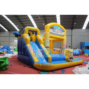 สไลเดอร์เป่าลมกระเด้งได้สำหรับเด็กปราสาทสไลเดอร์เป่าลมรูปการ์ตูนปราสาทเป่าลมดีไซน์ฤดูร้อน - Product Image 1