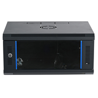 Webite Custom 19" Rack mural monobloc en kit compact avec porte vitrée pour serveurs, CCTV, centres de données et télécommunications