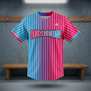 Custom Sublimation <b>Baseball</b> Jersey Youth Adult Team Uniform Short Sleeve Striped Sport Shirt - Product Image 3