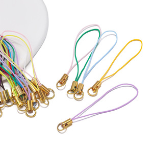 Petit cordon en alliage pour accessoires DIY, sangle de téléphone portable, porte-clés doré et coloré, 12 pouces, polyester plaqué - Product Image 4