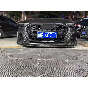 Kits de Carrocería en Oferta para <span class=keywords><strong>Audi</strong></span> <span class=keywords><strong>A3</strong></span> 2021 <span class=keywords><strong>2022</strong></span>, Mejora a Rs3, Parrilla de Parachoques con <span class=keywords><strong>Quattro</strong></span> Plateado - Product Image 3