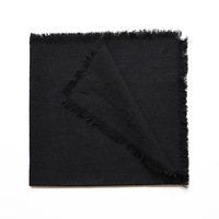 Serviette de table de luxe en coton à bords frangés 45x45cm, couleur unie, pour décoration de table de mariage, style rustique, carrée, pour restaurant, réutilisable