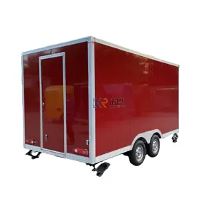 5 M Length Mobile Food Truck With Big Space Fast Street Mobile Food Van Ice Cream Trailer For Food And Beverage