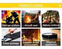 Maßgefertigtes Flammhemmendes Klettband 100% Nylon Feuerfestes Befestigungsband für Feuerwehrkleidung & Industrielle Anwendungen