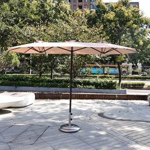 Parasols <span class=keywords><strong>de</strong></span> jardin modernes en acier 100% à manivelle, grands, pour l'extérieur, parasols légers à trois têtes, pour la cour, l'hôtel, le jardin, le café - Product Image 2