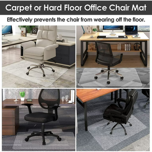 Tapis <span class=keywords><strong>de</strong></span> <span class=keywords><strong>chaise</strong></span> <span class=keywords><strong>de</strong></span> <span class=keywords><strong>bureau</strong></span> transparent anti-roulement pour sols en bois dur avec surface en PVC résistante aux rayures pour <span class=keywords><strong>chaise</strong></span> <span class=keywords><strong>de</strong></span> <span class=keywords><strong>bureau</strong></span> à roulettes à domicile - Product Image 6