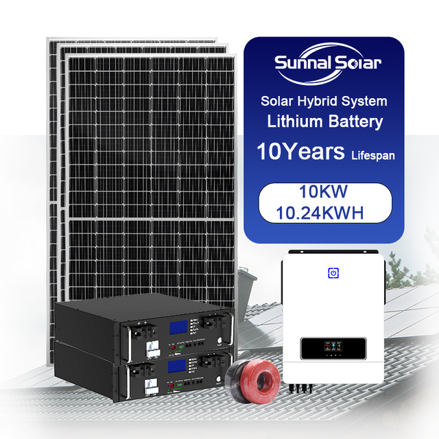 5Kw 10Kw All in One Off-grid Solar Power System with Lithium Battery MPPT Inverter Solar Power Generator for Home Use