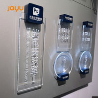 Panneau en plexiglas gravé avec un logo élégant, panneau en acrylique LED, panneau de signalisation pour toilettes hommes et femmes
