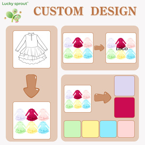 Personalizado Halter Yoga malla vestido Golf falda niños niña vestido bebé niñas vestido de verano traje de las niñas - Product Image 4