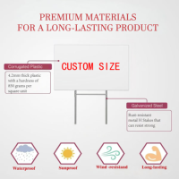 Panneau de signalisation routière intérieur/extérieur sans stationnement H-Stakes Metal Wire Plastic PP Material Cut Processing Service Reserved Parking Sign