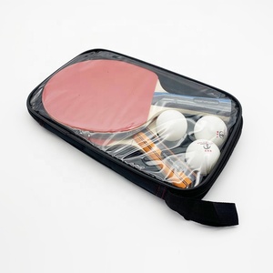 Set di Racchette da <span class=keywords><strong>Ping</strong></span> <span class=keywords><strong>Pong</strong></span> Professionali Konford, Racchetta da Tennis da <span class=keywords><strong>Tavolo</strong></span> in Pelle Nera con Marchio Laterale V, Racchetta da Tennis da <span class=keywords><strong>Tavolo</strong></span> per Esterni - Product Image 3