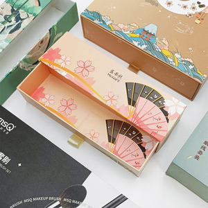 Custom Printing Hard Rigid Cardboard Sliding <b>Box</b> Rope Gift Sleeve Cosmetics Drawer <b>Box</b> Packaging - Product Image 2