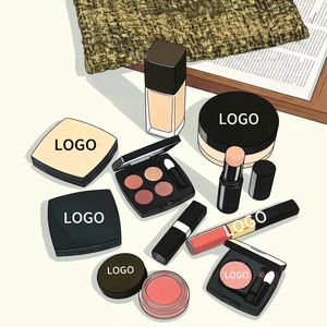 Factory Wholesale Customized High-End Brand Facial Cosmetics Mineral Lipstick <b>Lip</b> <b>Gloss</b> Blush Eyeshadow <b>Set</b> Manufacturer Direct - Product Image 1