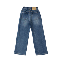 Jean ample pour femme de grande taille, coupe large, à double couture, de haute qualité, décontracté, extensible, séchage rapide, respirant, bleu