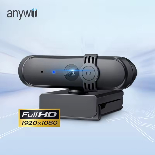1080P Full HD USB Web Camera 30fps Computer Webcam Privacy Cover Built-in Microphone for Laptop/PC Online Meeting