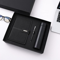 Promo Ensemble Cadeau Luxe A5 Personnalisable en Cuir PU : Carnet, Stylo, Mug Isotherme et Clé USB pour Entreprises