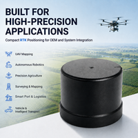 Antenne GNSS RTK intelligente 50 Hz de précision centimétrique avec IMU intégré, indice de protection IP54, température de fonctionnement de -45 à 75 °C pour la cartographie par drone et la robotique