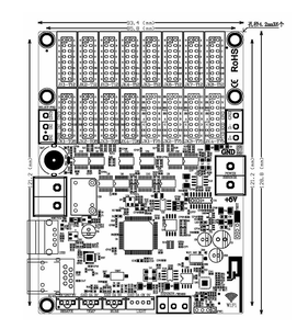 BX-6M3P cổng mạng cổng nối tiếp RS485 không dây wifi đơn sắc <span class=keywords><strong>LED</strong></span> hiển thị BX-6M3P không dây Wifi là tùy chọn Thẻ điều khiển - Product Image 4