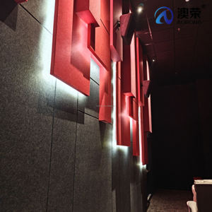 Panneau mural insonorisant pour <span class=keywords><strong>décoration</strong></span> de théâtre, <span class=keywords><strong>site</strong></span> Web de <span class=keywords><strong>décoration</strong></span> intérieure, panneau acoustique moderne flexible en feutre écologique - Product Image 2