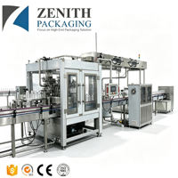 Ligne de production entièrement automatique de remplissage d'eau en bouteille en plastique avec contrôle PLC / Soufflage de bouteilles à guichet unique / Automatisation de toute la ligne